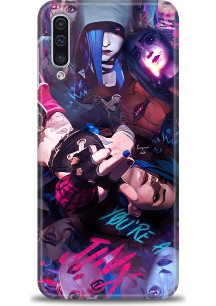 Samsung Galaxy A50S Hd Baskılı Kılıf + Seramik Tam Kaplayan Ekran Koruyucu 278