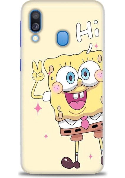 Samsung Galaxy A40 Hd Baskılı Kılıf + Seramik Tam Kaplayan Ekran Koruyucu 457