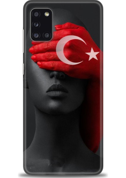 Samsung Galaxy A31 Hd Baskılı Kılıf + Seramik Tam Kaplayan Ekran Koruyucu 246
