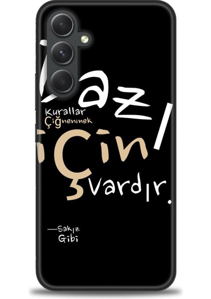 Samsung Galaxy A54 Hd Baskılı Kılıf + Seramik Tam Kaplayan Ekran Koruyucu 394