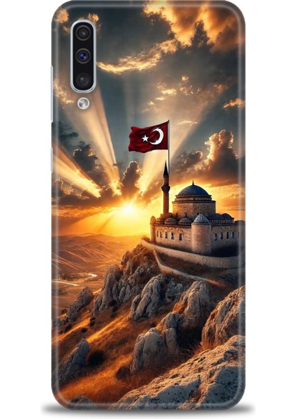 Samsung Galaxy A30S Hd Baskılı Kılıf + Seramik Tam Kaplayan Ekran Koruyucu 229