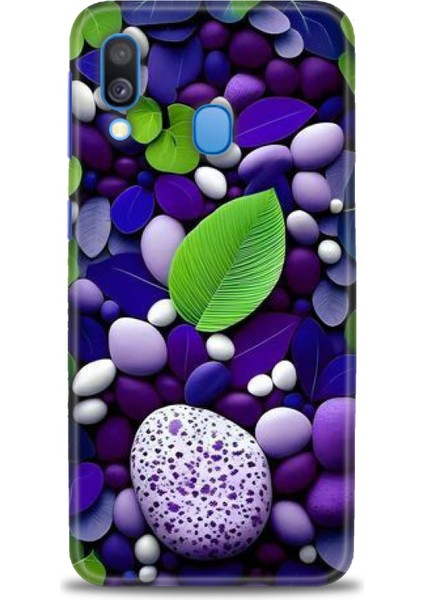 Samsung Galaxy A40 Hd Baskılı Kılıf + Seramik Tam Kaplayan Ekran Koruyucu 341