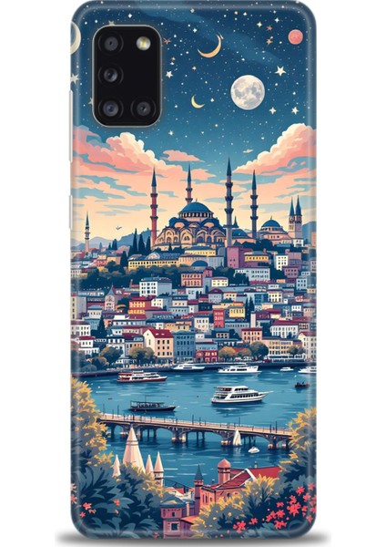 Samsung Galaxy A31 Hd Baskılı Kılıf + Seramik Tam Kaplayan Ekran Koruyucu 223