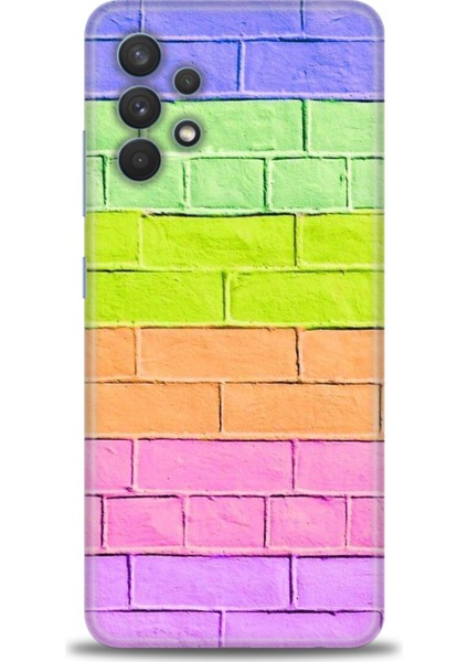 Samsung Galaxy A32 Hd Baskılı Kılıf + Seramik Tam Kaplayan Ekran Koruyucu 439