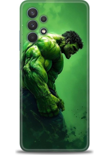 Samsung Galaxy A32 Hd Baskılı Kılıf + Seramik Tam Kaplayan Ekran Koruyucu 96