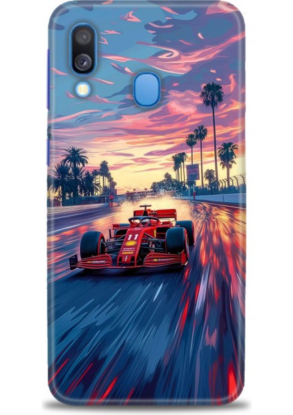 Samsung Galaxy A40 Hd Baskılı Kılıf + Seramik Tam Kaplayan Ekran Koruyucu 102