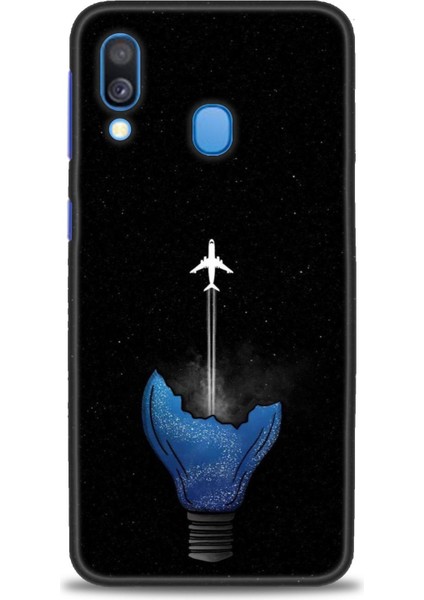 Samsung Galaxy A40 Hd Baskılı Kılıf + Seramik Tam Kaplayan Ekran Koruyucu 383
