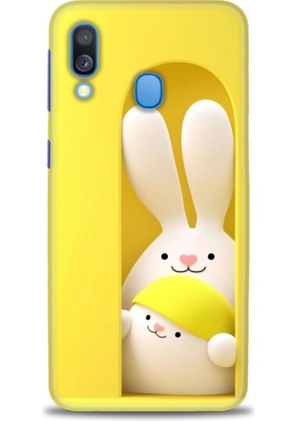 Samsung Galaxy A40 Hd Baskılı Kılıf + Seramik Tam Kaplayan Ekran Koruyucu 72