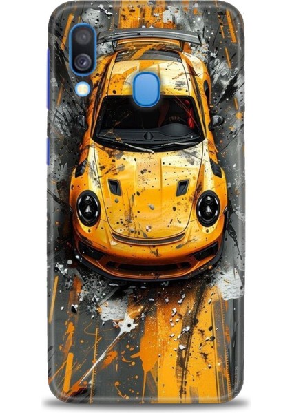 Samsung Galaxy A40 Hd Baskılı Kılıf + Seramik Tam Kaplayan Ekran Koruyucu 104
