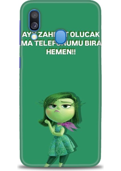 Samsung Galaxy A40 Hd Baskılı Kılıf + Seramik Tam Kaplayan Ekran Koruyucu 154
