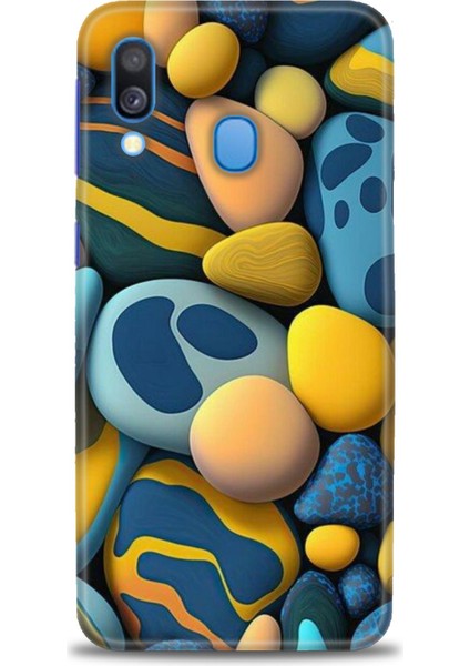 Samsung Galaxy A40 Hd Baskılı Kılıf + Seramik Tam Kaplayan Ekran Koruyucu 343