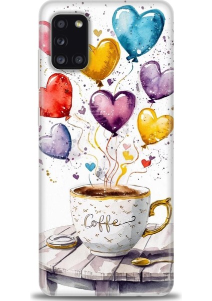 Samsung Galaxy A31 Hd Baskılı Kılıf + Seramik Tam Kaplayan Ekran Koruyucu 411