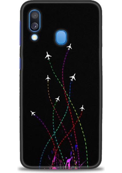 Samsung Galaxy A40 Hd Baskılı Kılıf + Seramik Tam Kaplayan Ekran Koruyucu 388