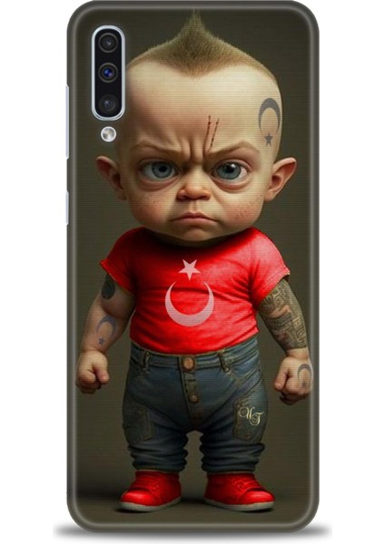 Samsung Galaxy A30S Hd Baskılı Kılıf + Seramik Tam Kaplayan Ekran Koruyucu 244