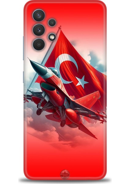 Samsung Galaxy A32 Hd Baskılı Kılıf + Seramik Tam Kaplayan Ekran Koruyucu 38