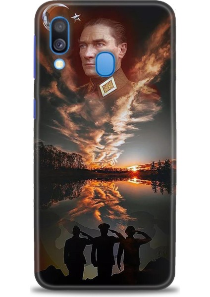 Samsung Galaxy A40 Hd Baskılı Kılıf + Seramik Tam Kaplayan Ekran Koruyucu 26