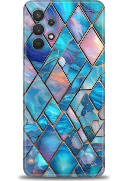 Samsung Galaxy A32 Hd Baskılı Kılıf + Seramik Tam Kaplayan Ekran Koruyucu 338