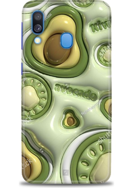 Samsung Galaxy A40 Hd Baskılı Kılıf + Seramik Tam Kaplayan Ekran Koruyucu 114