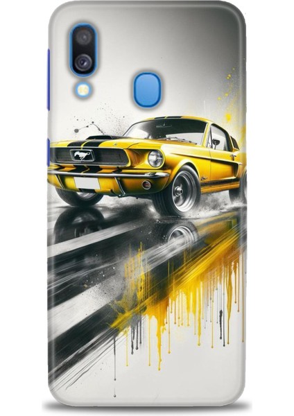 Samsung Galaxy A40 Hd Baskılı Kılıf + Seramik Tam Kaplayan Ekran Koruyucu 108