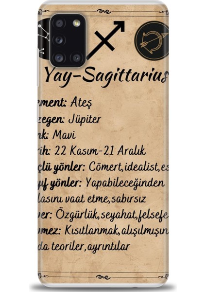 Samsung Galaxy A31 Hd Baskılı Kılıf + Seramik Tam Kaplayan Ekran Koruyucu 474