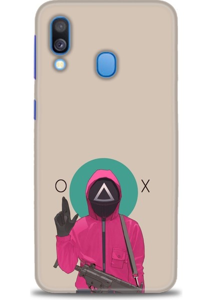 Samsung Galaxy A40 Hd Baskılı Kılıf + Seramik Tam Kaplayan Ekran Koruyucu 286