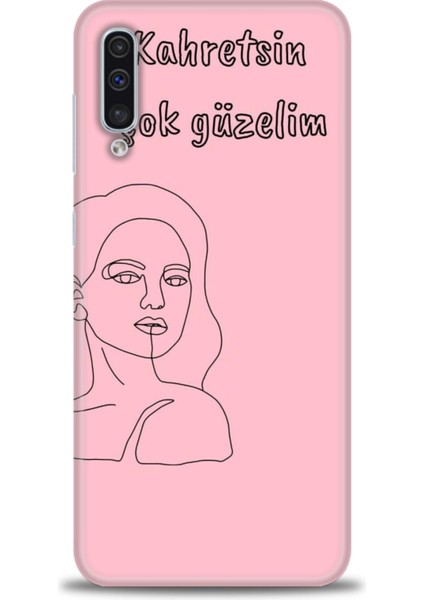 Samsung Galaxy A50S Hd Baskılı Kılıf + Seramik Tam Kaplayan Ekran Koruyucu 162