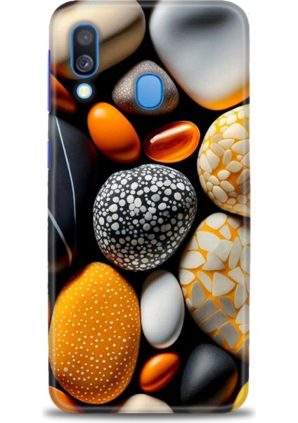 Samsung Galaxy A40 Hd Baskılı Kılıf + Seramik Tam Kaplayan Ekran Koruyucu 342