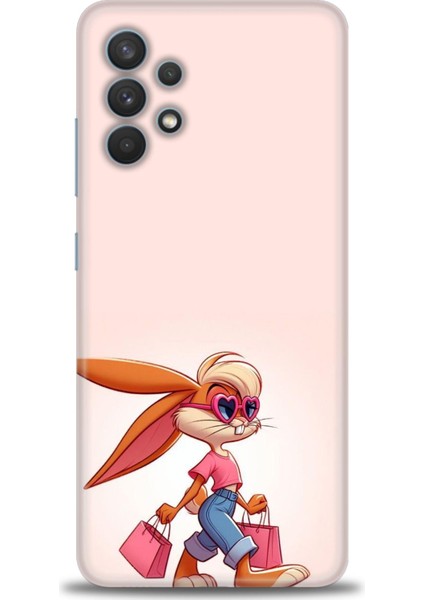 Samsung Galaxy A32 Hd Baskılı Kılıf + Seramik Tam Kaplayan Ekran Koruyucu 404