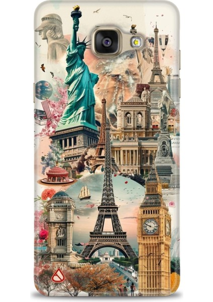 Samsung Galaxy A3 2016 Hd Baskılı Kılıf + Seramik Tam Kaplayan Ekran Koruyucu 264