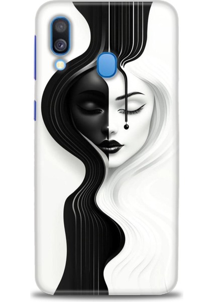 Samsung Galaxy A40 Hd Baskılı Kılıf + Seramik Tam Kaplayan Ekran Koruyucu 144