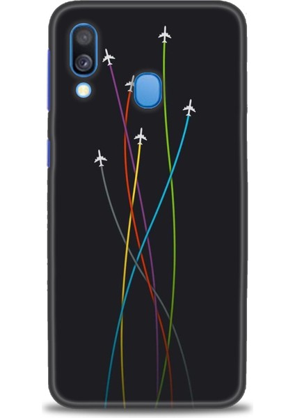 Samsung Galaxy A40 Hd Baskılı Kılıf + Seramik Tam Kaplayan Ekran Koruyucu 385
