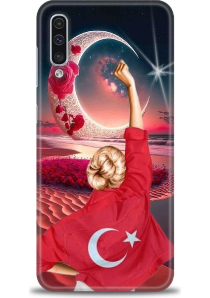 Samsung Galaxy A50 Hd Baskılı Kılıf + Seramik Tam Kaplayan Ekran Koruyucu 249