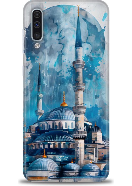 Samsung Galaxy A30S Hd Baskılı Kılıf + Seramik Tam Kaplayan Ekran Koruyucu 228