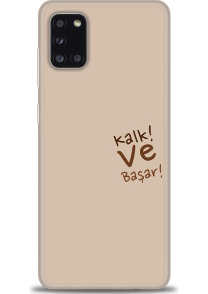 Samsung Galaxy A31 Hd Baskılı Kılıf + Seramik Tam Kaplayan Ekran Koruyucu 168