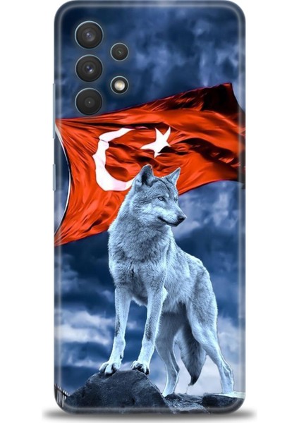 Samsung Galaxy A32 Hd Baskılı Kılıf + Seramik Tam Kaplayan Ekran Koruyucu 36