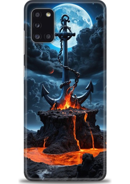 Samsung Galaxy A31 Hd Baskılı Kılıf + Seramik Tam Kaplayan Ekran Koruyucu 240