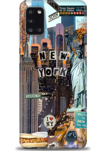 Samsung Galaxy A31 Hd Baskılı Kılıf + Seramik Tam Kaplayan Ekran Koruyucu 265