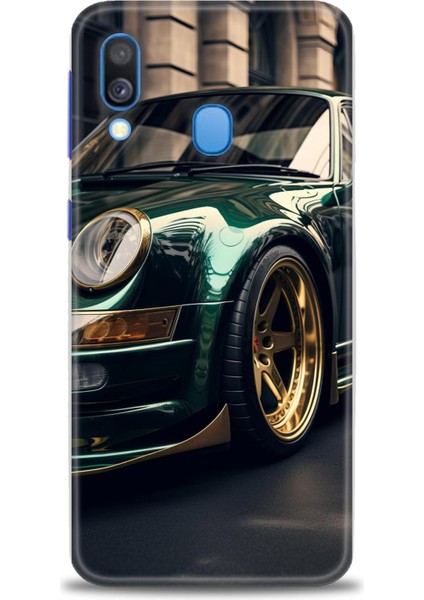 Samsung Galaxy A40 Hd Baskılı Kılıf + Seramik Tam Kaplayan Ekran Koruyucu 486