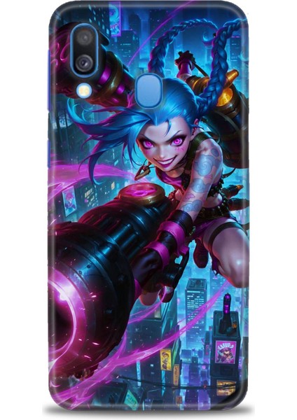 Samsung Galaxy A40 Hd Baskılı Kılıf + Seramik Tam Kaplayan Ekran Koruyucu 280