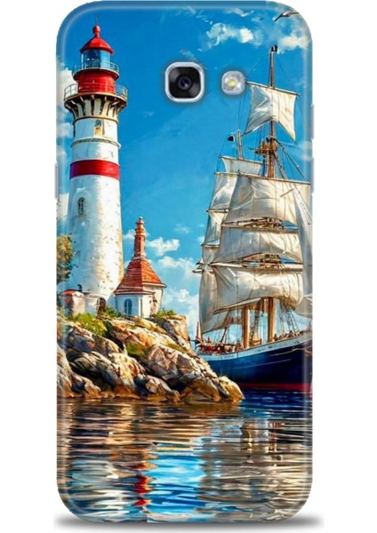Samsung Galaxy A5 2017 Hd Baskılı Kılıf + Seramik Tam Kaplayan Ekran Koruyucu 239