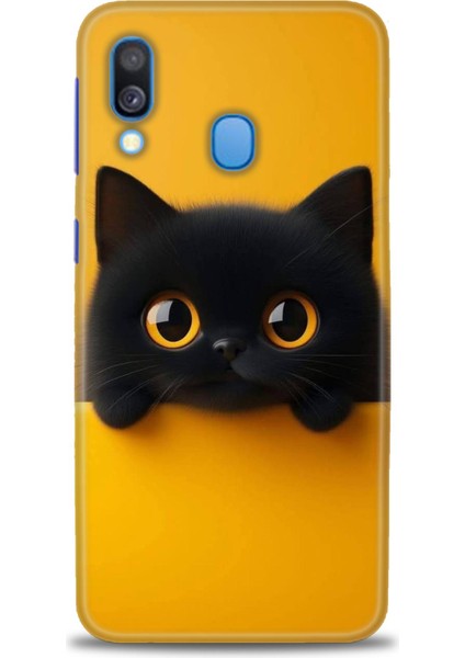 Samsung Galaxy A40 Hd Baskılı Kılıf + Seramik Tam Kaplayan Ekran Koruyucu 64