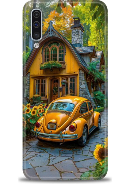 Samsung Galaxy A50 Hd Baskılı Kılıf + Seramik Tam Kaplayan Ekran Koruyucu 110