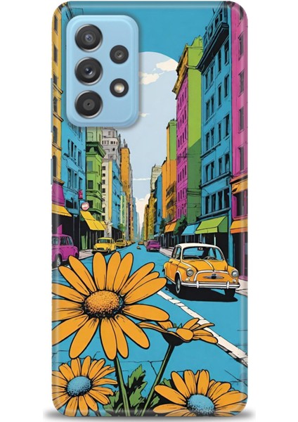 Samsung Galaxy A52S 5g Hd Baskılı Kılıf + Seramik Tam Kaplayan Ekran Koruyucu 449