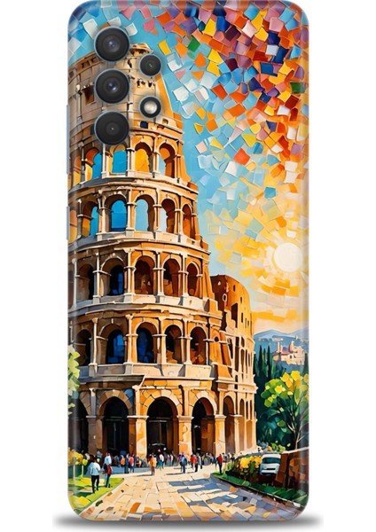 Samsung Galaxy A32 Hd Baskılı Kılıf + Seramik Tam Kaplayan Ekran Koruyucu 262