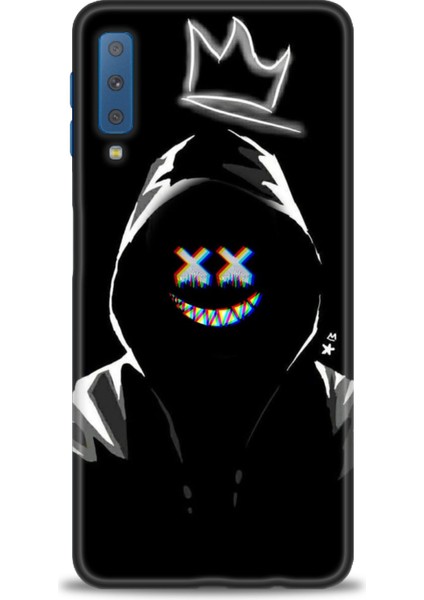 Samsung Galaxy A7 2018 Hd Baskılı Kılıf + Seramik Tam Kaplayan Ekran Koruyucu 351