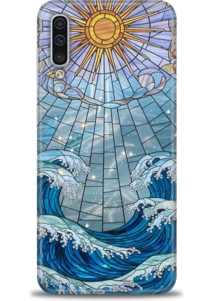 Samsung Galaxy A50 Hd Baskılı Kılıf + Seramik Tam Kaplayan Ekran Koruyucu 336