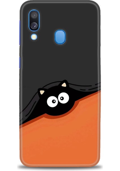 Samsung Galaxy A40 Hd Baskılı Kılıf + Seramik Tam Kaplayan Ekran Koruyucu 80