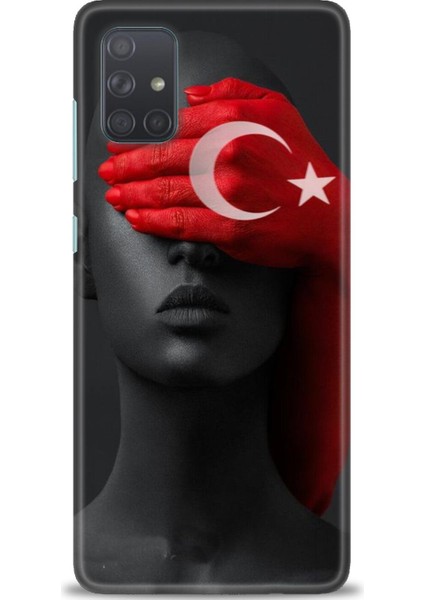Samsung Galaxy A71 Hd Baskılı Kılıf + Seramik Tam Kaplayan Ekran Koruyucu 246