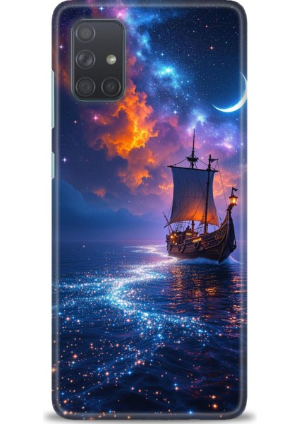 Samsung Galaxy A71 Hd Baskılı Kılıf + Seramik Tam Kaplayan Ekran Koruyucu 235