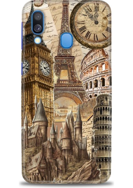 Samsung Galaxy A40 Hd Baskılı Kılıf + Seramik Tam Kaplayan Ekran Koruyucu 263